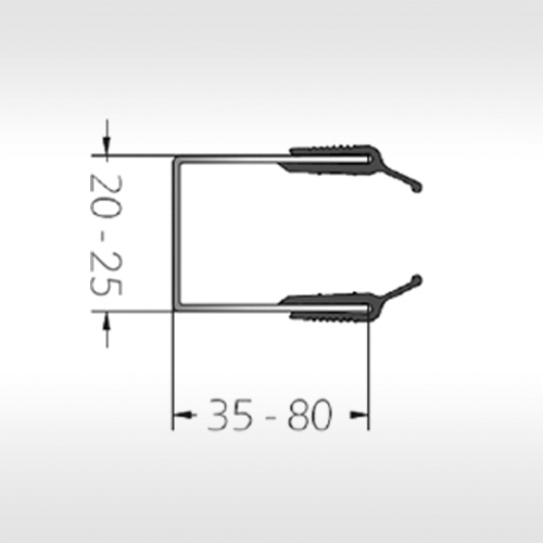 Boční vodítka s těsněními řady Style