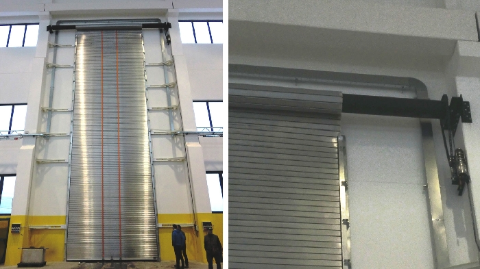 Closure for industrial building storage of silos and tanks