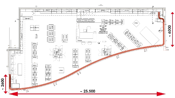 Protector sliding folding shutter FoldingPACK&reg; for BUD Budapest airport